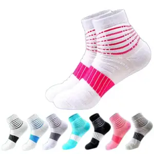 Striped athletic socks for women tennis
