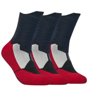 Breathable mesh mens athletic crew socks
