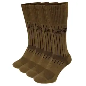 Brown mens hiking socks durable