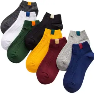Business classic men socks with custom labels