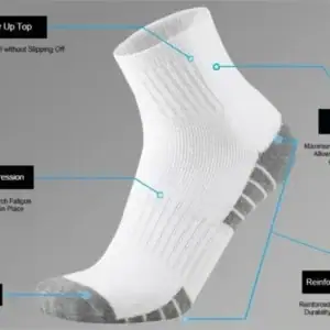 Cotton ankle work socks