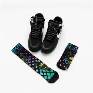 Premium unprinted sublimation socks base