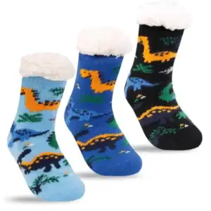 Cute sherpa socks kids custom