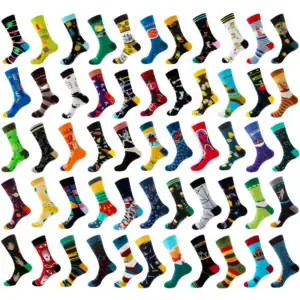 Happy funny fashion jacquard socks for men