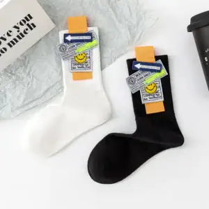 Funny women socks with custom sewing labels