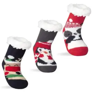 Kids sherpa lined socks wholesale