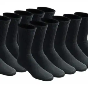 Cushioned work crew socks