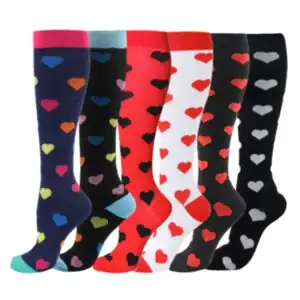 Nurse athletic knee high compression socks