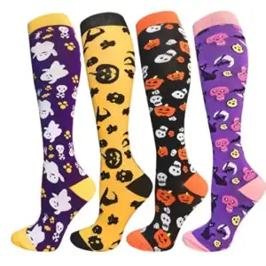 Custom embroidered nurse compression socks