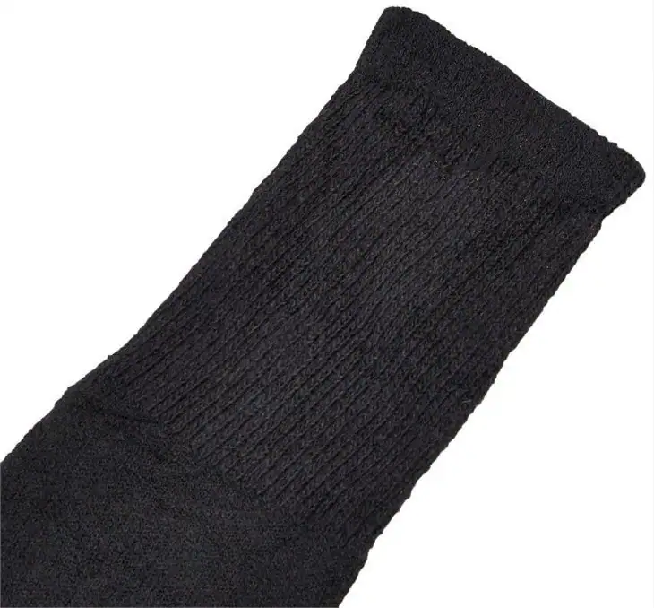 Men cotton work socks black