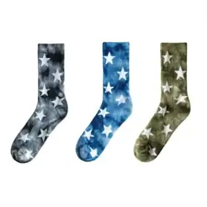 Fashion design tie dye socks