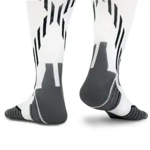 Sport compression knee support socks