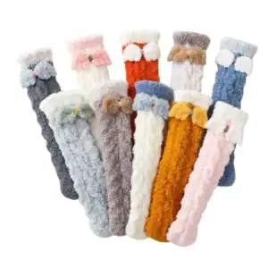 wholesale kids fuzzy thigh socks