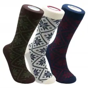 Mens jacquard soft socks