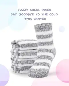 Custom kids fuzzy socks