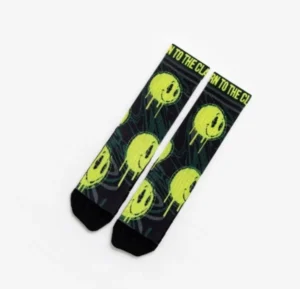 Vibrant digital design dress socks