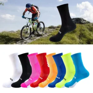 Custom knee high socks hiking cycling cushion