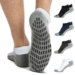 Custom white trampoline socks for men