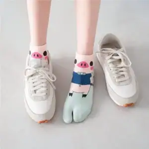 low moq two toe socks