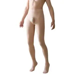 Mens thermal leggings open fly comfort detail