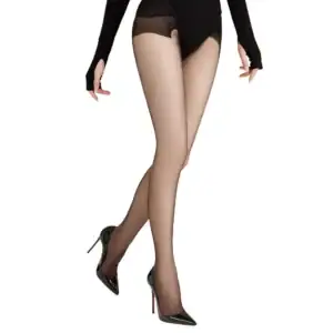 Ultra-thin sheer black pantyhose anti-snag wear summer