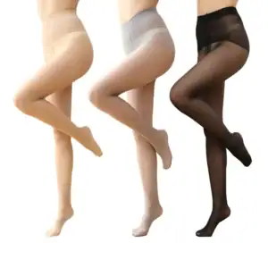 Flight attendant grey stockings natural skin feel
