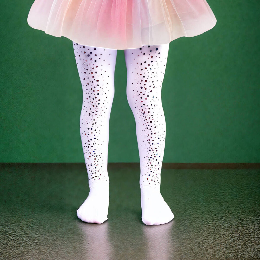 Small batch custom toddler leggings rainbow design