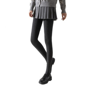 Thick lined tights for cold weather comfort wear